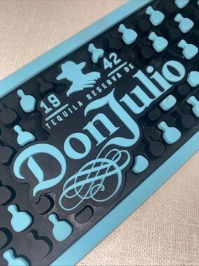 Don Julio 1942 Tequila Bar Rail Spill Mat 21"x3.5" Rubber GUC